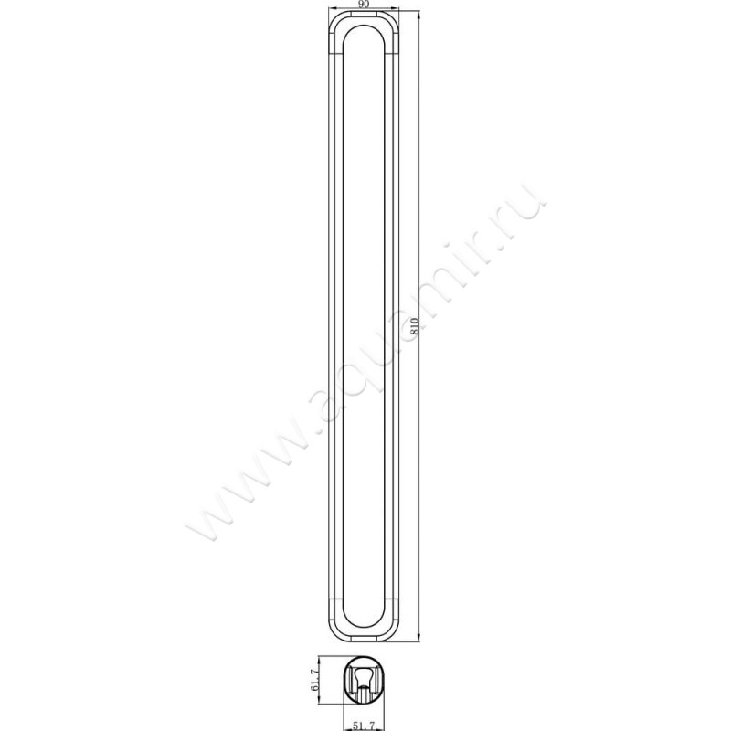 Душевая штанга Lemark LM8074CG размеры