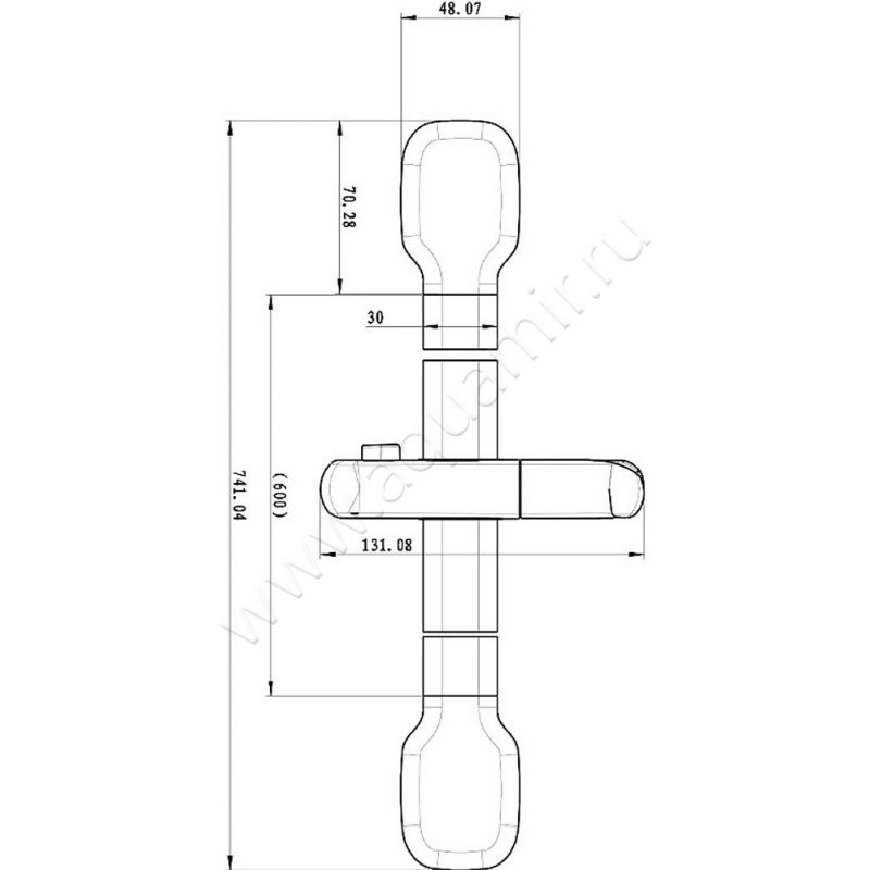 Душевая штанга Lemark LM8078C размеры