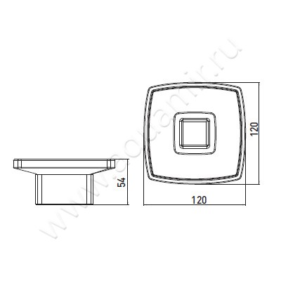 Мыльница настольная Emco Loft 0530 001 01 размеры