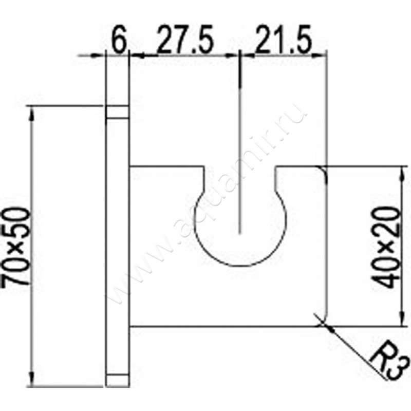 Держатель для душа RGW Shower Panels 21140686-01 размеры