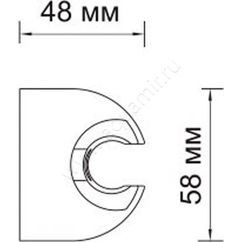 Держатель для душа Wasserkraft A009 размеры