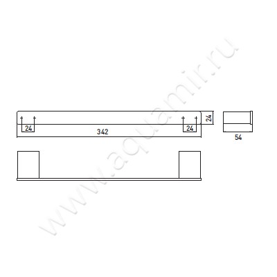 Полотенцедержатель Emco Loft 0570 001 30 размеры