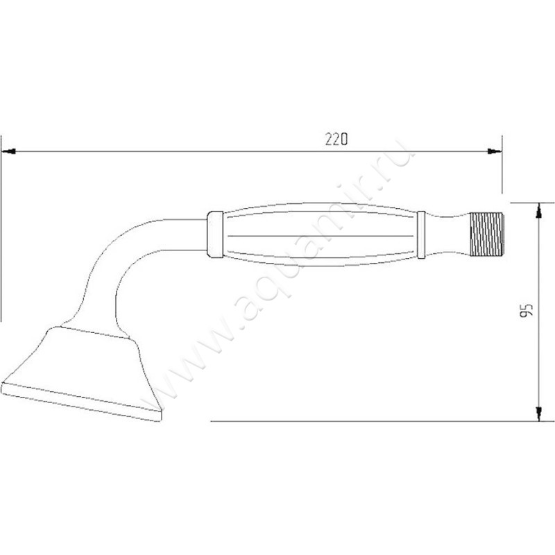 Душевая лейка Migliore Olivia 19025 размеры