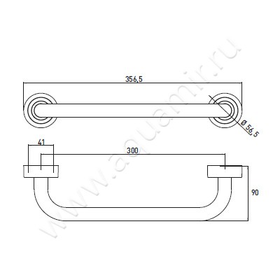 Полотенцедержатель Emco Polo 0770 001 30 размеры