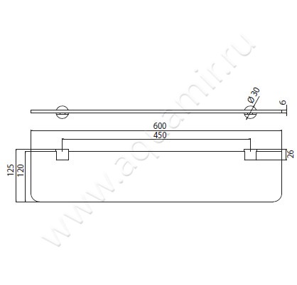 Полка Emco Rondo 2 4510 001 60 размеры