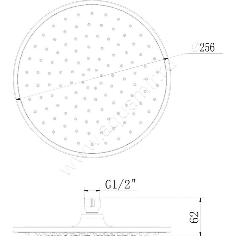 Верхний душ Lemark LM8131C размеры