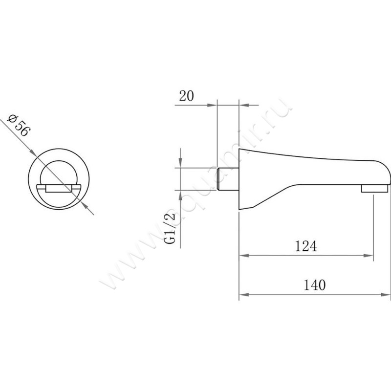 Душевой комплект Berges Wasserhaus Nardis 071005 размеры