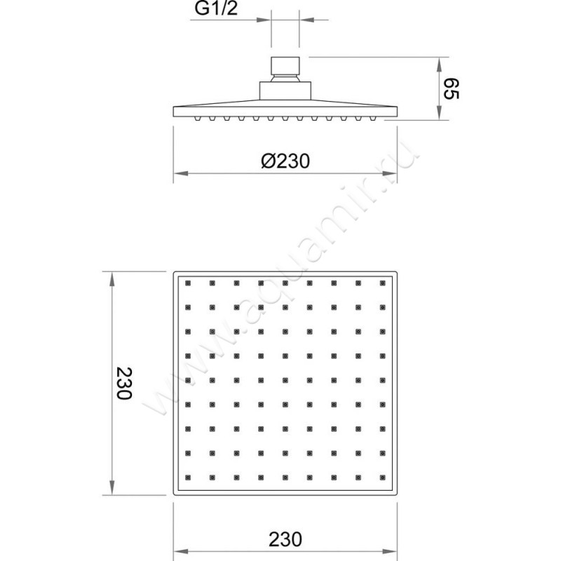 Душевой комплект Berges Wasserhaus Nardis 071005 размеры