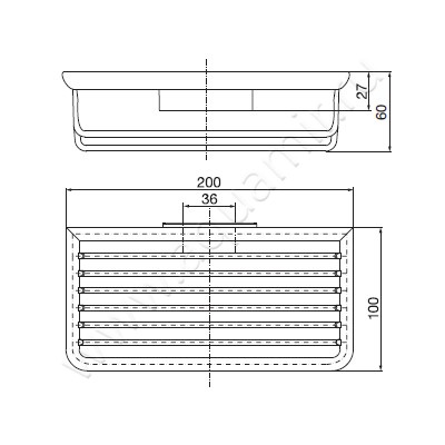 Полка-решетка Emco System 2 354500104 размеры