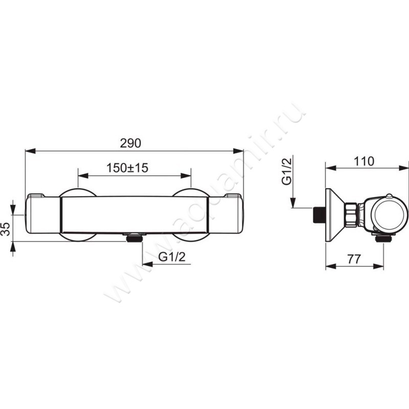 Душевой комплект Oras Nova 7460U размеры