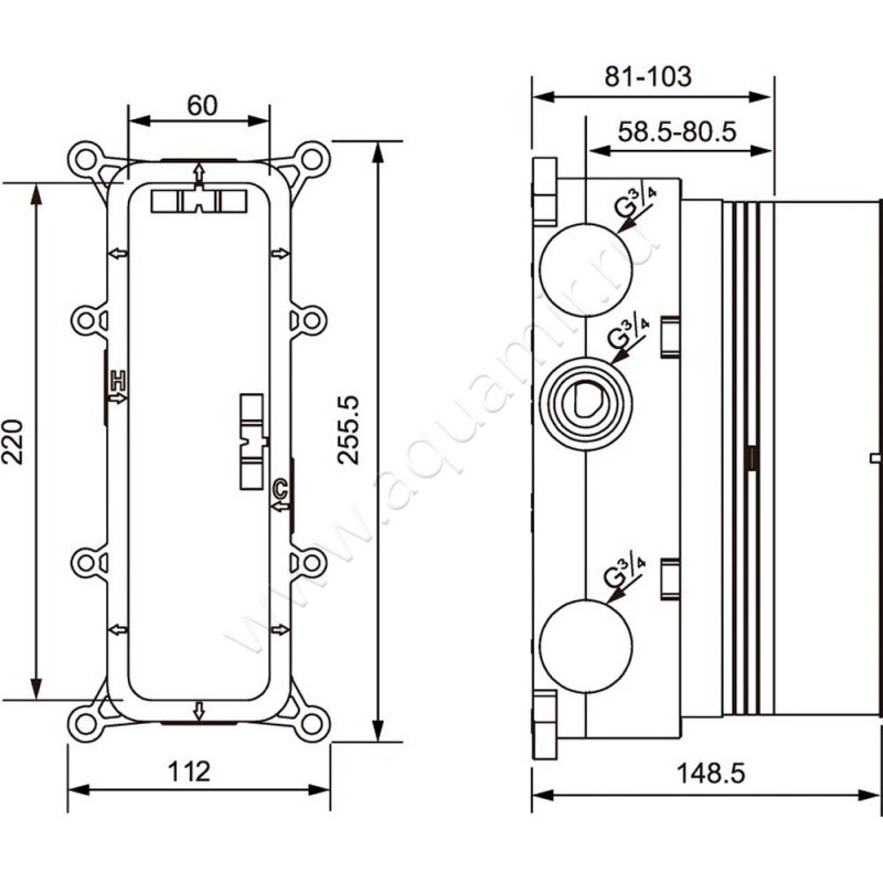 Душевой комплект Timo Petruma SX-5079/03SM размеры