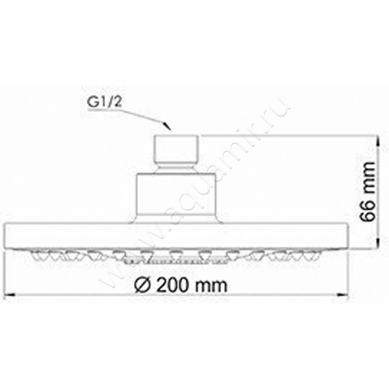 Душевой комплект Wasserkraft A12429 размеры