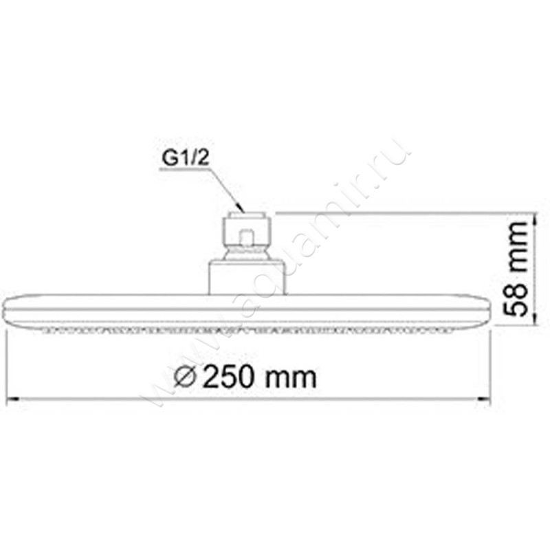 Душевой комплект Wasserkraft A12030 размеры