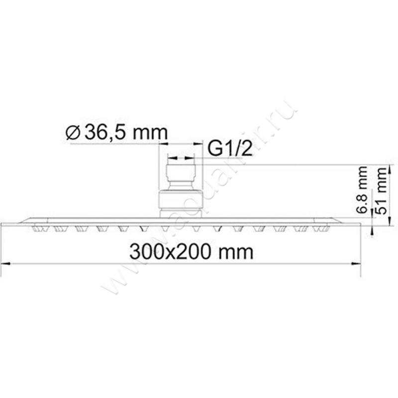 Душевой комплект Wasserkraft A16169 размеры