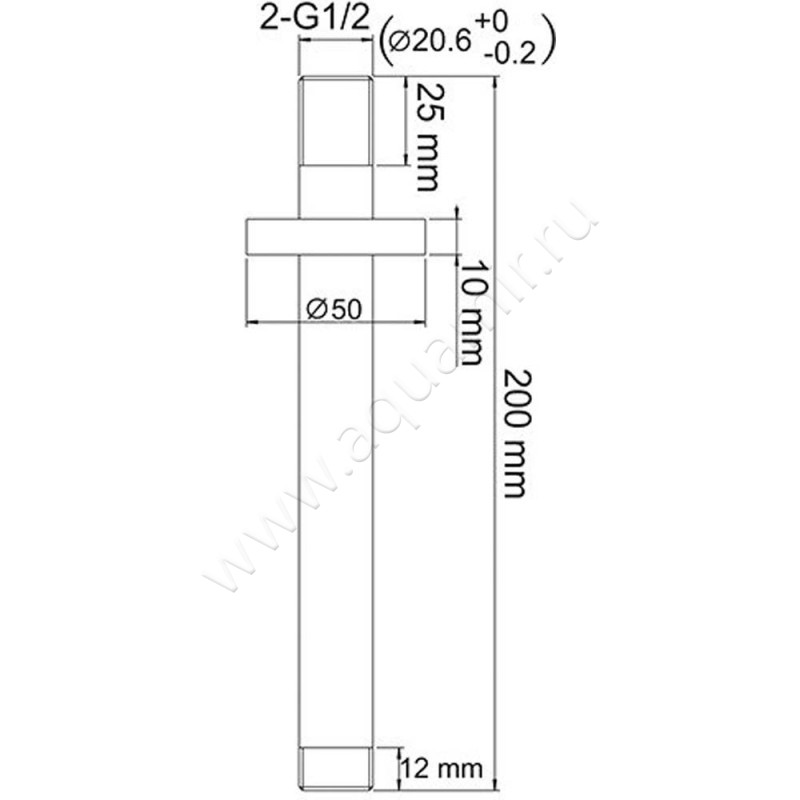 Душевой комплект Wasserkraft A175868 размеры