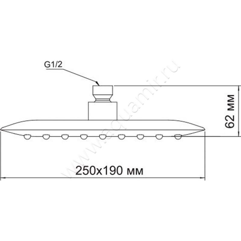 Душевой комплект Wasserkraft A14031 размеры