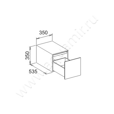 Тумба подвесная Keuco Edition 11 31320 380000 размеры