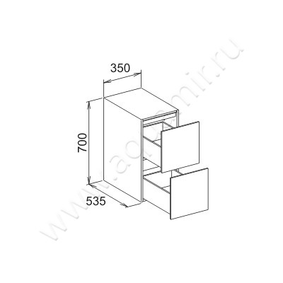 Тумба подвесная Keuco Edition 11 31321 380000 размеры