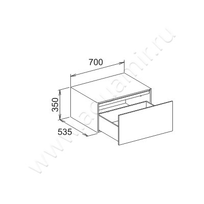 Тумба подвесная Keuco Edition 11 31322 380000 размеры