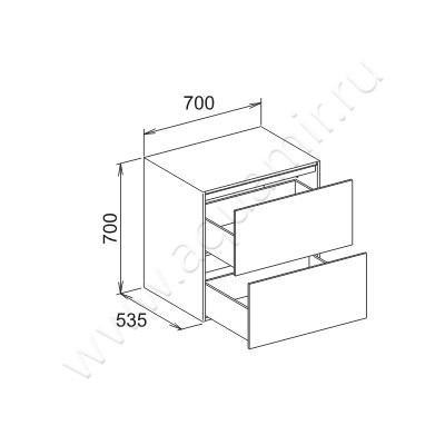 Тумба подвесная Keuco Edition 11 31323 380000 размеры