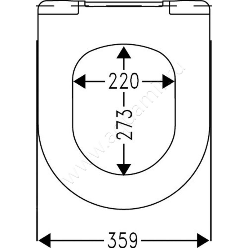 Крышка-сиденье Roca Dama senso ZRU9302991P размеры