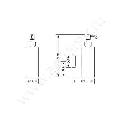 Дозатор Joerger Empire II 602.00.006.000 размеры