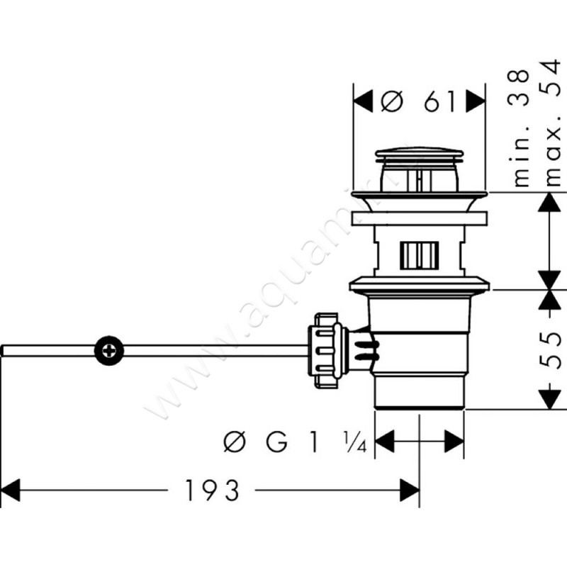 Смеситель для биде Hansgrohe Vernis Blend 71210000 размеры