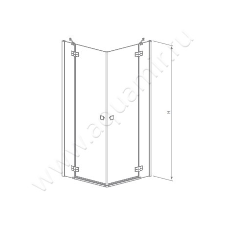 Душевой уголок с поворотными дверями Radaway Almatea KDD 32172-01-01N размеры
