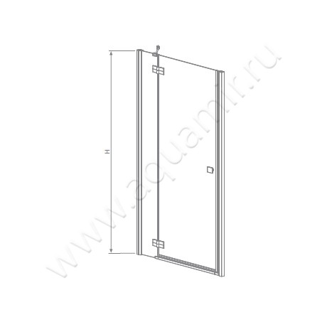 Душевая дверь в нишу Radaway Almatea DWJ 30802-01-01N размеры