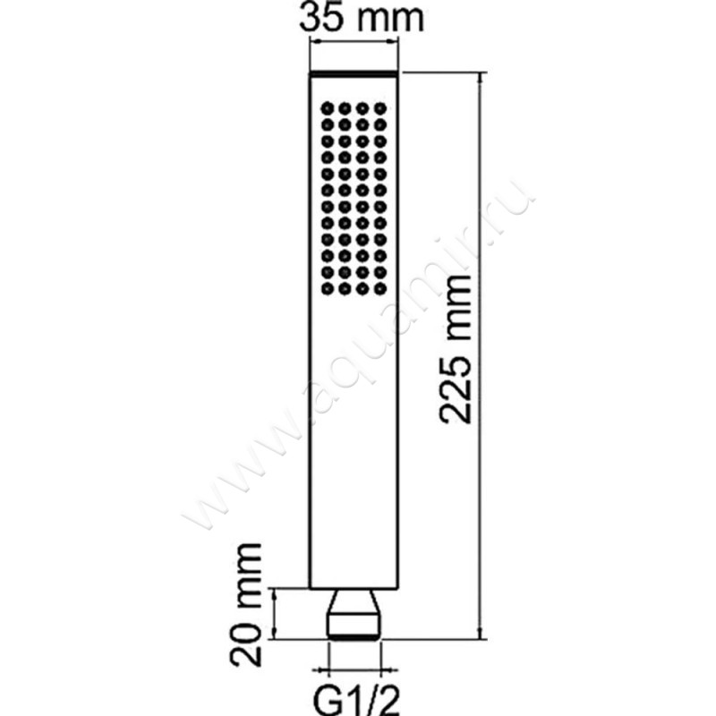 Смеситель для ванны Wasserkraft Glan 6601 размеры