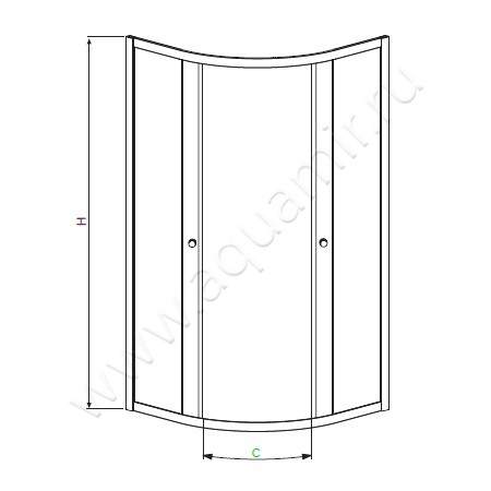 Душевой уголок Radaway Classic A 30010-01-01 размеры