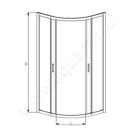 Душевой уголок Radaway Premium Plus A 1700 30411-01-01N размеры
