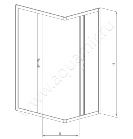 Душевой уголок Radaway Premium Plus C 1700 30461-01-01N размеры