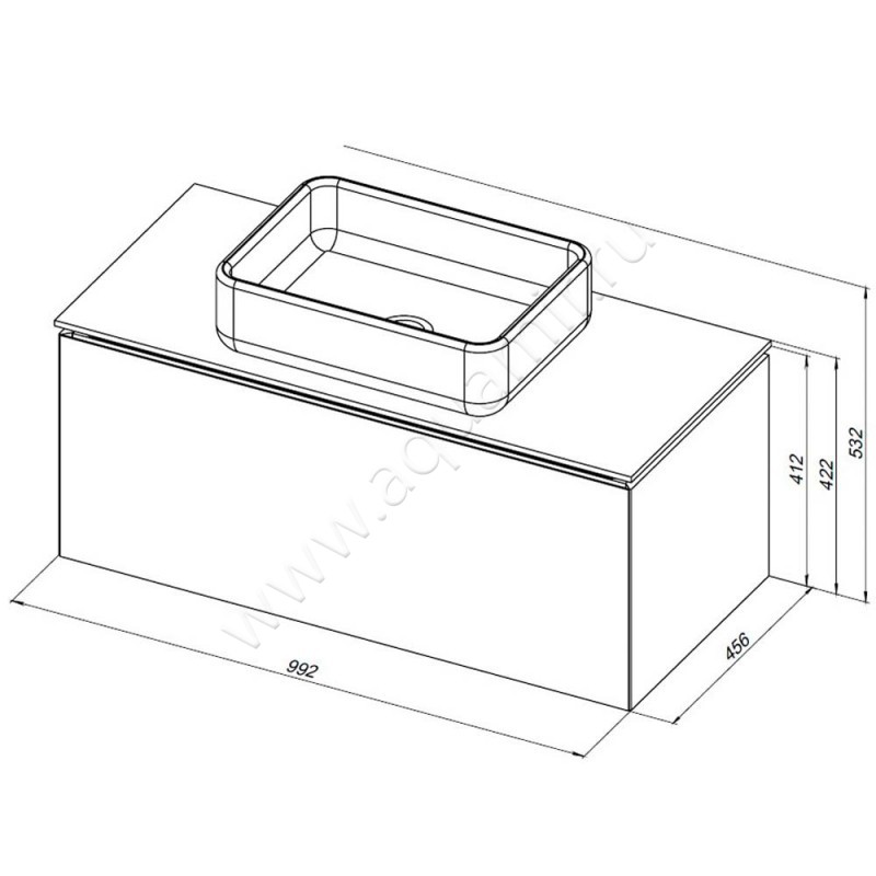 Тумба под раковину Allen Brau Infinity 1.21004.PWM размеры
