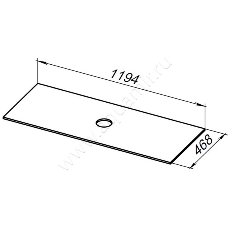 Столешница Allen Brau Fantasy 1.11011.G-S размеры