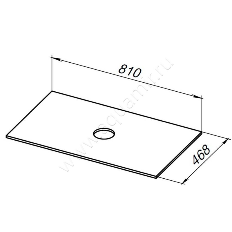 Столешница Allen Brau Fantasy 1.11009.B-S размеры