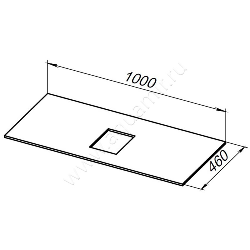Столешница Allen Brau Infinity 1.21012.G размеры