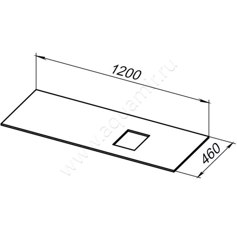 Столешница Allen Brau Infinity 1.21014.B-S размеры
