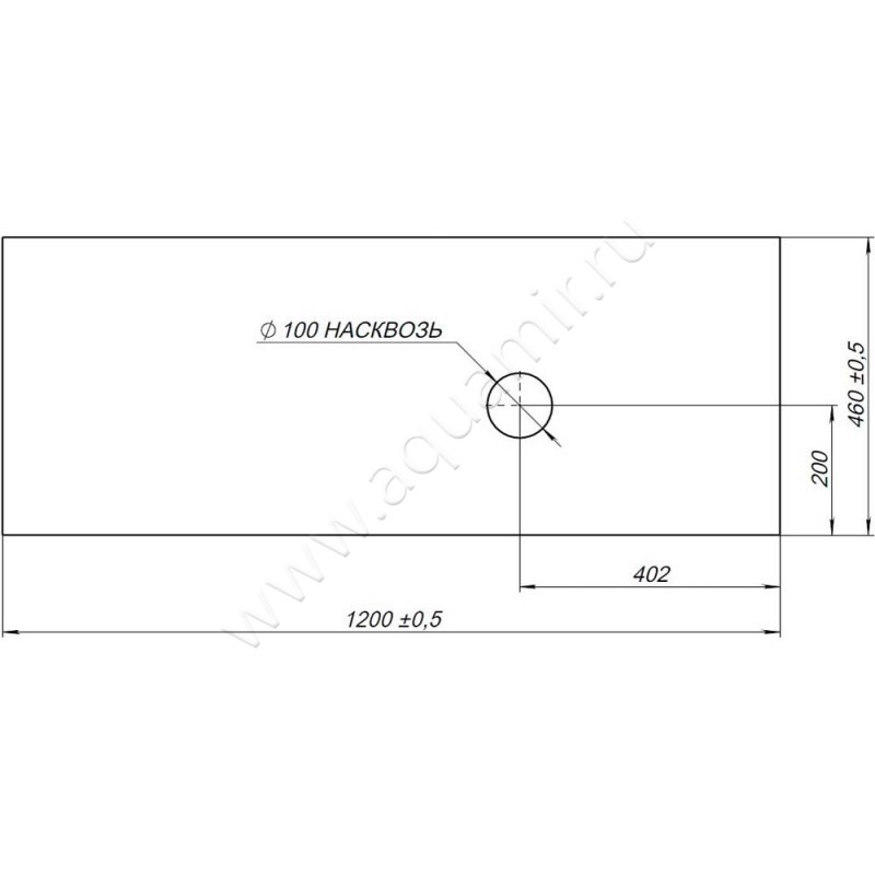 Столешница Allen Brau Infinity 1.21014.B-S размеры