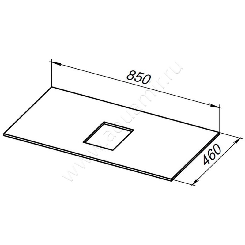 Столешница Allen Brau Infinity 1.21011.B-S размеры