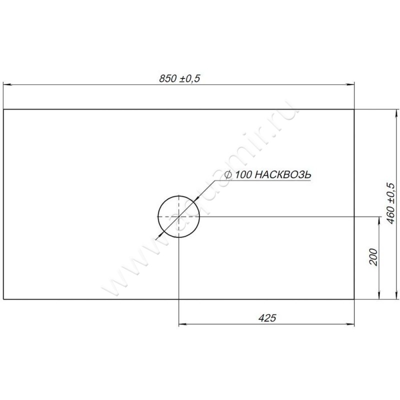 Столешница Allen Brau Infinity 1.21011.GR-S размеры