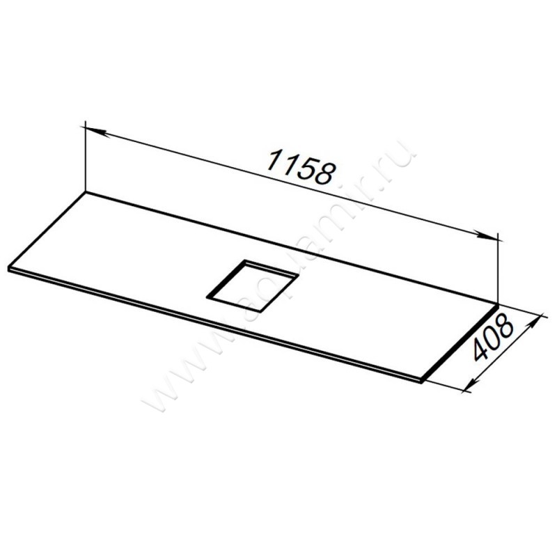 Столешница Allen Brau Priority 1.31012.G размеры