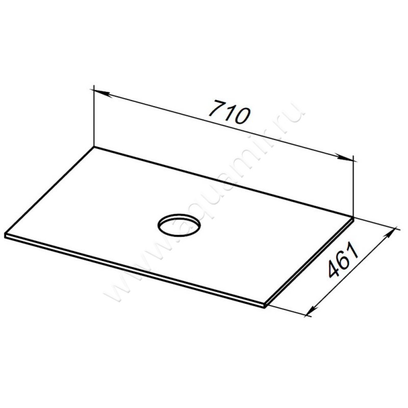 Столешница Allen Brau Reality 1.32022.G размеры