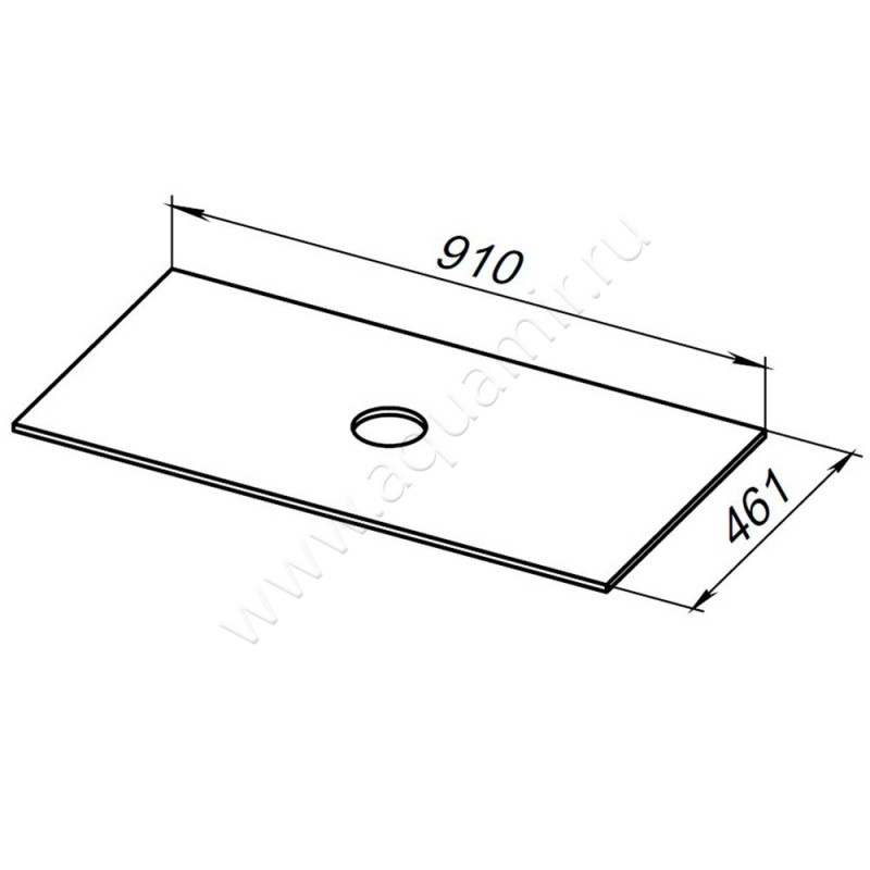 Столешница Allen Brau Reality 1.32024.G размеры