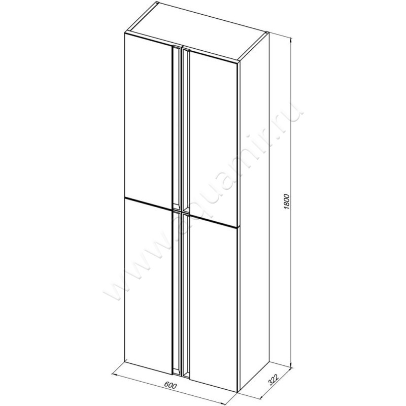 Пенал Allen Brau Eclipse 1.E1006.PGM размеры