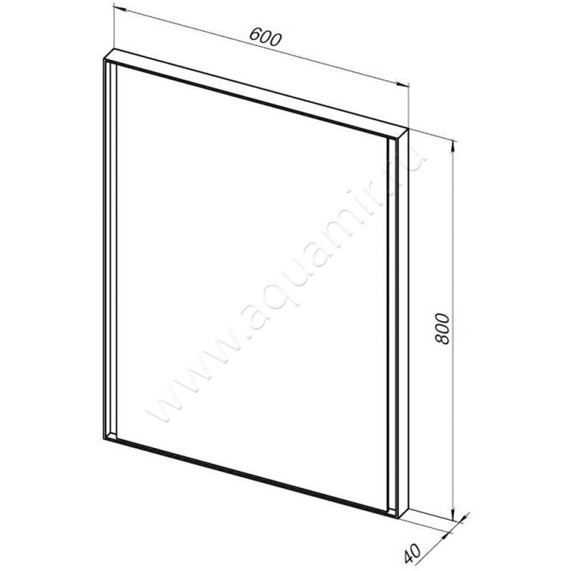 Зеркало с подсветкой Allen Brau Infinity 1.21018.BL размеры