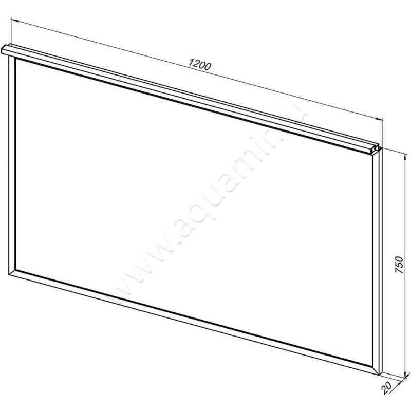 Зеркало с подсветкой Allen Brau Priority 1.31018.03 размеры
