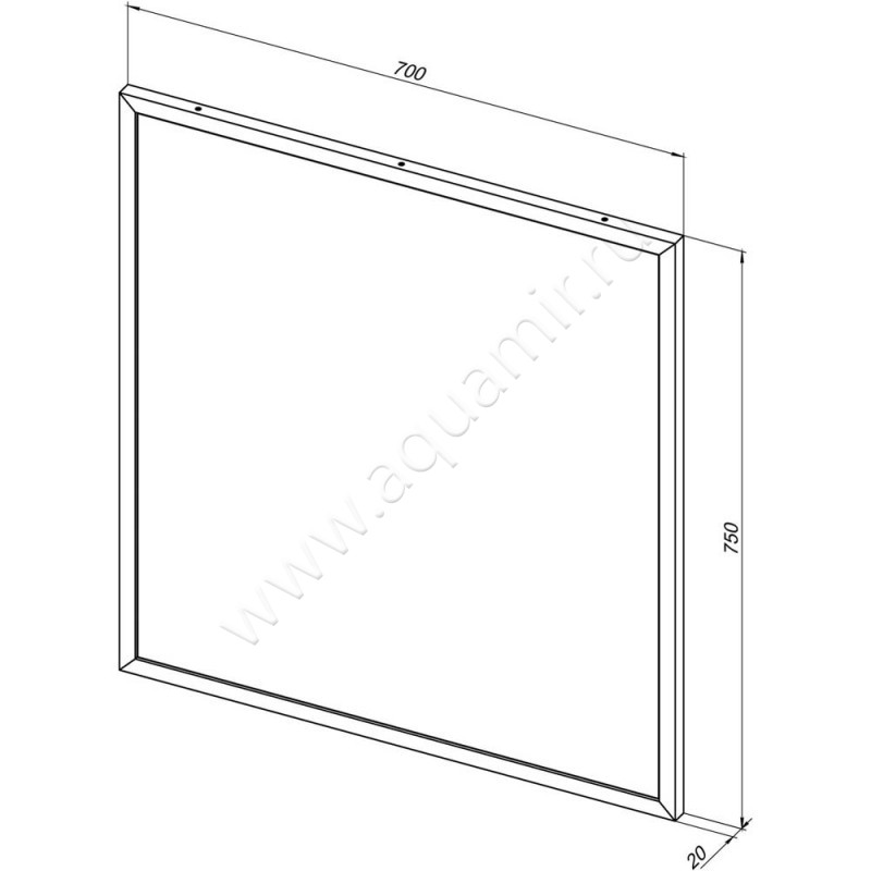 Зеркало с подсветкой Allen Brau Priority 1.31014.02 размеры