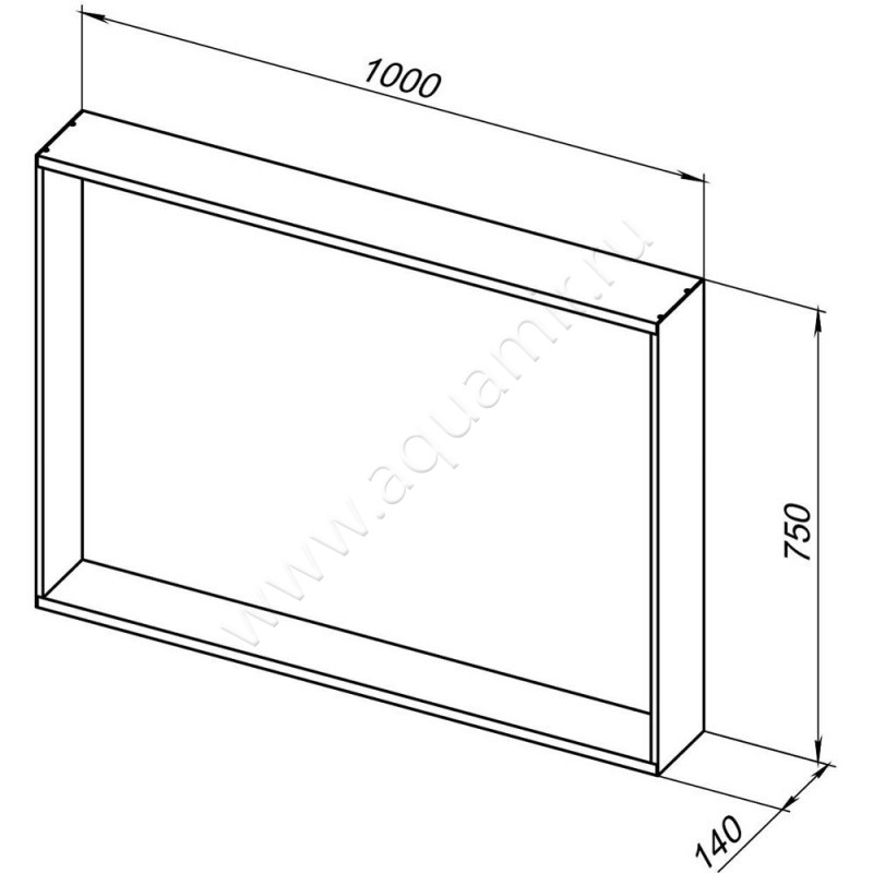 Зеркало с подсветкой Allen Brau Reality 1.32020.03 размеры