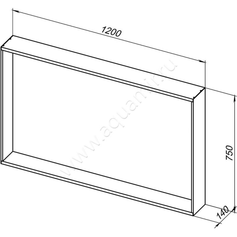 Зеркало с подсветкой Allen Brau Reality 1.32021.BB размеры